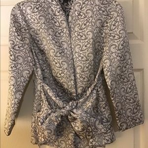 Elegant silver and black jacket. Size Small.
